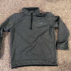 Under Golf Armour Sweatshirt Boy Youth Small Gray Cold Gear 1/4 Zip L/S Pullover